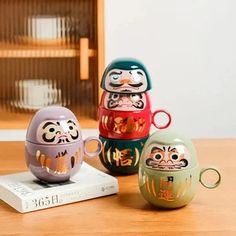 Japanese Cups – JAPAN BOX Purpose Aesthetic, Japanese Talisman, Ceramic Mug With Lid, Daruma Doll, Doll Japan, Red Dolls, Zen Buddhism, Buddhist Monk, Cup Tumbler