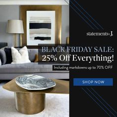 Get ready to save big on modern home furnishings during the Black Friday furniture sale at Statements By J! Starting now and running through November 30th, enjoy an incredible 25% off sitewide on all our chic furniture and décor pieces. From luxury dining sets to modern contemporary nightstands and cabinets, our statement furniture pieces will transform your home and elevate your living space. Click the link to shop our Black Friday furniture deals today! Contemporary Nightstands, Black Friday Furniture, Glam Furniture, Contemporary Nightstand, Black Friday Furniture Sale, Unique Furniture Pieces