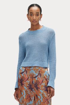 Barca Pullover Spring Cropped Sweater With Textured Knit And Relaxed Fit, Textured Knit Cropped Sweater For Spring, Spring Textured Knit Cropped Sweater With Relaxed Fit, Crew Neck Cropped Sweater For Layering, Crew Neck Pointelle Knit Cropped Sweater For Layering, Pointelle Knit Cropped Sweater For Layering, Textured Knit Cotton Cropped Sweater With Crew Neck, Cotton Cropped Sweater With Textured Knit For Layering, Cotton Layering Cropped Sweater With Textured Knit