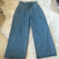 Very Nice Style High Waist Pants, Never Worn, Nwot Wide Leg Denim Pants, Nice Style, High Waist Pants, Wide Leg Denim, Pants Color, Waist Pants, High Waisted Pants, Denim Pants, Cider