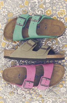 Birkenstocks Shopping Therapy, Ocicat, Girls Things, Mode Shoes, Footbed Sandals, Girly Stuff, Mode Inspo, Suede Sandals