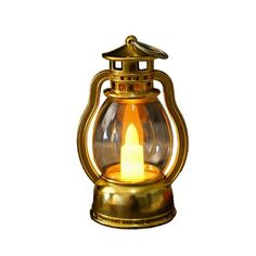 an old fashioned lantern with a candle inside