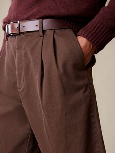 Relaxed-Fit Military Pant | Banana Republic Factory Pleated Bottoms For Fall, Winter Business Casual Cotton Bottoms, Tailored Bottoms With Pockets For Winter, Tailored Winter Bottoms With Pockets, Semi-formal Tapered Leg Fall Bottoms, Formal Winter Cotton Pants, Semi-formal Fall Bottoms With Tapered Leg, Fall Pleated Straight Leg Bottoms, Semi-formal Brown Bottoms For Fall