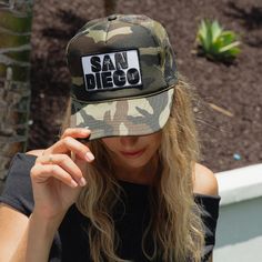 San Diego Palm Patch Trucker Hat San Diego vibes. This his or hers trucker is part of our Destination Collection. Cute and perfect for your next day in the sun. So light, medium profile and a perfect addition to your growing hat collection. This patch is sewn on for extra durability. 5 Panel Foam Mesh Back Trucker, Pro Style Adult Sizing 100% Poly Foam Front, 100% Nylon Back Urban Style Flat Brim Summer Hat, Urban Summer Hat With Flat Brim, Urban Flat Brim Summer Hat, Summer Travel Snapback Hat With Flat Bill, Trendy Summer 5-panel Snapback Hat, Trendy 5-panel Snapback Hat For Summer, Summer Trucker Hat With Flat Bill For Travel, Urban Style Snapback Hat With Flat Brim For Summer, Summer Snapback Dad Hat