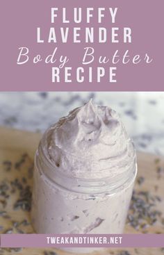 Lavender Body Butter Recipe, Lavender Ideas, Diy Body Butter Recipes, Body Butter Recipe, Diy Eye Cream, Lavender Recipes, Săpunuri Handmade, Lavender Body Butter