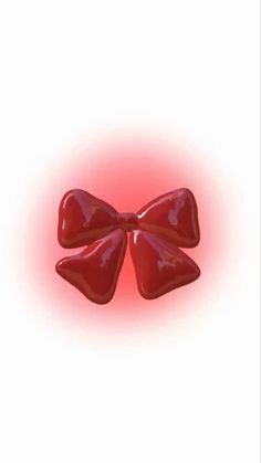 three hearts shaped like bows against a red background