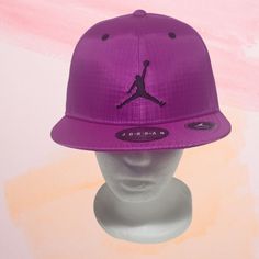 Nike Air Jumpman Boys/Youth Baseball Flatbill Cap With The Jumpman Logo Flat-Bill Styling Adds Serious Style Points To Your Wardrobe. Fully Adjustable, Original "Snapback" Backstrap Lets You Find The Perfect Fit. 100% Polyester Color: Fuschia Blast Size: 8/20 Jumpman Logo, Youth Baseball, Nike Accessories, Kids Nike, Nike Air Jordan, Kids Accessories, Air Jordan, Air Jordans, Accessories Hats