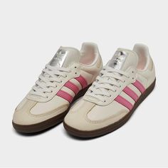 Brand New Womens Size Cream Sneakers With Rubber Sole, Cute Adidas, Womens Casual Shoes, Samba Og, Pink Adidas, Jd Sports, Adidas Samba, Womens Casual, Finish Line