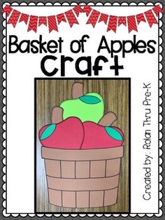 the basket of apples craft is on display