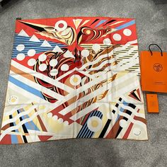 Authentic Hermes Silk Scarf!!!!! Includes Knitting Cards And Bag !!! Never Worn, Came From Monaco ! I Found A Small Mark On It ( Please Refer To Pic ) I Did Not Try To Clean Or Wipe It. Excellent Condition. About 3 1/2 Feet By 31/2 Ft. Priced To Sell!!! Message Me With Any Questions . Length & Width 34 3/8 Inches By 34 3/8 Knitting Cards, Hermes Yellow, Hermes Twilly Scarf, Hermes Silk Scarf, Hermes Twilly, Green Silk Scarf, Perfume Jewelry, Hermes Silk, Twilly Scarf