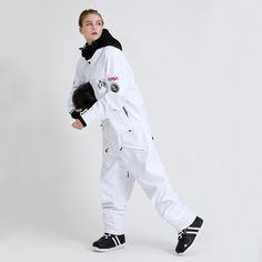 Women's SMN Nasa Ski Jumpsuit Slope Star Ski Suit Winter Snowsuits | Snowverb Plastic Boots, Snowboard Gear, Breathable Clothes