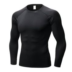 YUSHOW Mens Long Sleeve UPF 50+ Compression Shirt Athletic Dry Fit Shirts Workout Football Undershirt  Style: Cooling Shirts for Men Both Mens Workout Shirts in All Seasons,Cool in Summer, Hot Weather Shirts Men or Base Layer Men Cold Weather.  Features: 4-Way Stretch, Quick Dry, Two-Way Air Circulation, Perfect Compression Power, Flat-Lock Seam, Breathable, Lightweight, Comfortable and Durable.  Long Sleeve Compression Shirt for Men: Moisture Management Technology of the Compression Shirts Wick Men Workout Outfits, Black Compression Shirt, Black Gym Outfit, Long Sleeve Compression Shirt, College Clothes, Long Sleeve Swim Shirt, Closet Basics, Long Sleeve Workout Shirt, Dark Blue Shirt