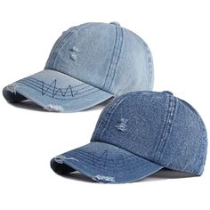 PRICES MAY VARY. Velcro back closure can easily adjust size for your comfortable fit, Cap circumstance: 55-60cm/21.6”-23.6", Brim Width: 8.5cm/3.34", Height: 12cm /4.72 inches. Vintage&classic washed denim distressed trucker baseball cap, never be out of style, lightweight soft. exceptional quality. The curved visor make protects your forehead and eyes when you suffer from the scorching sunlight, Any outdoor activities for sun protection. Various of quantity and color for you to choose and it ca Denim Baseball Cap For Outdoor, Denim Cap For Outdoor Use, Denim Cap For Outdoor, Adjustable Denim Snapback Trucker Hat, Adjustable Denim Trucker Hat Snapback, Adjustable Denim Cap, Denim Blue Adjustable Snapback Hat, Adjustable Washed Snapback Hat, Adjustable Medium Wash Snapback Hat