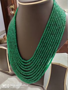 Awesome AAA 22''Emerald Beryl 757 Carat Fine Quality Emerald Beryl Rondelle Smooth 3- 4 MM Beads Gemstone Nacklace Stone :Emerald Beryl Shape :- fancy rondelle Necklace - 22 inch 10 line string Size :- 3mm to 4mm Weight :- 757 carat Polish :- Handmade Quality - AAA color - green The necklace is with tassel because you can easily adjust your necklace length. If you want any changes in the necklace example if you want with clasp we can do it. makes a great gift for your loved ones. It is known as Rondelle Necklace, Pumpkin Necklace, Carnelian Bracelet, Multi Sapphire, 108 Bead, We Can Do It, Beads Necklace, Natural Beads, Necklace Length