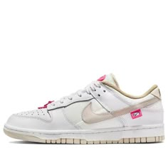 (WMNS) Nike Dunk Low 'Pink Bling' DX6060-121 (SNKR/Skate/Light/Low Top/Women's/Classic/Non-Slip) Dunk Shoes, Bape Shoes, Nike Kicks, Trendy Shoes Sneakers, Shoes Heels Classy, Shoe Wishlist, Cute Nike Shoes, Pink Bling, Nike Sb Dunk