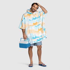 For ultimate fun in the sun: The Poncho Towel is relaxed and lightweight, perfect for wearing at the pool or beach.
Generous & Roomy – One Size Fits Most (Based On 6XL Hoodie)
Extra-Large Pocket – To Store Your Essentials
Carry It Anywhere – Drawstring Bag Included. Available While Stocks Last.
Quick-Dry Cotton-Towelling – Soft & Fast Drying
UPF 50+ Certified & Large Hood – For Sun Protection
Easy Care – Machine Washable.
WARNING:KEEP AWAY FROM HEAT AND FLAME Casual Loungewear Cover-up With Upf 50+, Casual Upf 50+ Cover-up For Vacation, Casual Cover-up With Upf 50+ For Vacation, Casual Vacation Cover-up With Upf 50+, Oversized Beachwear Cover-up For Vacation, Casual Poncho For Vacation, Oversized Casual Poncho For Vacation, Casual Relaxed Fit Poolside Cover-up, Oversized Summer Cover-up For Vacation