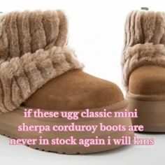 Ugg Mini Sherpa Boots, Mini Sherpa Uggs, Ugg Sherpa Boots, Sherpa Shoes, Uggs Classic Mini, Bestie Outfits, Preppy Shoes, Ugg Mini