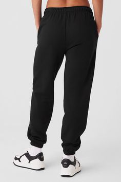 The search for the perfect lounge-to-street look is over. Our iconic sweats have classic details, like an elastic waistband and cuffs, plus a relaxed fit that reads laid-back but not slouchy (since this is a unisex style, we recommend sizing down to achieve this look). The French terry feels smooth on the outside and fleecy on the inside. And may we suggest a matching Accolade Hoodie or Crew Neck? Find your fit and see all the ways to style it. EXPLORE ACCOLADE. Comfortable Cotton Bottoms By Alo Yoga, Comfortable Cotton Alo Yoga Bottoms, Comfortable Alo Yoga Cotton Bottoms, Sporty Cotton Bottoms By Alo Yoga, Casual Alo Yoga Bottoms With Comfort Waistband, Alo Yoga Cotton Sweats For Loungewear, Alo Yoga Cotton Pants For Loungewear, Alo Yoga Casual Bottoms With Comfort Waistband, Alo Yoga Cotton Loungewear Pants