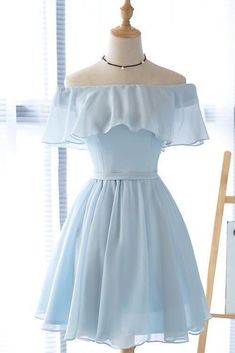 LP1058,Cute Light Blue Off the Shoulder Short Prom Dresses, Chiffon Homecoming Dresses,Light Blue Graduation Dress on Storenvy Light Blue Homecoming Dresses, Prom Dresses Short Blue, Simple Party Dress, Simple Homecoming Dresses, Short Graduation Dresses, School Dance Dresses, Mini Homecoming Dresses, Blue Homecoming Dresses, Blue Party Dress