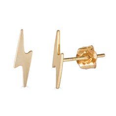 14K Gold Lightning Bolt Studs Perfect for children and adults -14K Solid Gold Guarantee -Push Back -Sold as a pair -Available in 14K Yellow, White & Rose Gold -Small & Large SMALL -0.26 grams -7.71 mm length -2.04 mm width LARGE -0.32 grams -10.25 mm length -2.85 mm width High quality jewelry made to last! ❤️ Made in the USA 🗽 💎 Looking for an engagement ring? 💍 Check out our NEW Etsy Shop https://www.etsy.com/shop/NolitaBridal Lighting Bolt Earrings, Lightning Bolt Pendant, Lightening Bolt Necklace Gold, Lightning Bolt Stud Earrings, Lightning Bolt Earrings, Lightning Bolt, Fine Jewellery Earrings, White Rose Gold, Real Gold