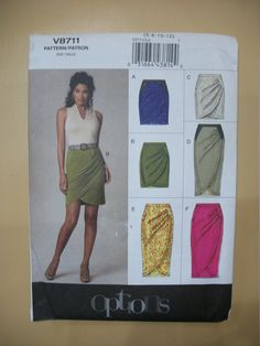 a woman's skirt and top sewing pattern