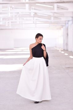 "White Maxi Skirt, Evening Skirt, Plus Size Clothing It is easy to wear and it goes well with a lot of different clothes from your wardrobe. The belt is sold separately. Style your skirt with it: http://etsy.me/2au4WvC at no extra shipping charge. ◈ Stylish and chic fashion is our shared dream! You can be sure that this piece is made with a lot of love and craftsmanship. ◈ S I Z I N G ◈ This item is available from S to XXL. Please, have a look at my Size Chart below before placing your order. ◈ White Midi Skirt For Evening, Chic White Wrap Skirt For Party, White Evening Midi Skirt, Elegant Pleated Mini Wrap Skirt, White Flared Evening Skirt, Elegant White Flared Wrap Skirt, White Tiered Skirt For Evening, White Tiered Evening Skirt, White Elegant Mini Wrap Skirt