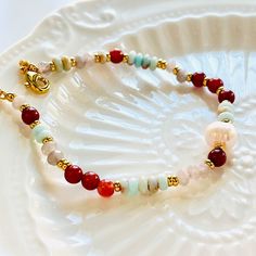 Add a pop of color and natural beauty to your outfit with our Bohemia Colorful Beaded Bracelet. Handcrafted with natural stone and freshwater pearls, each bracelet is a unique piece that captures the vibrant colors of autumn. Elevate your style and connect with nature with this stunning bracelet! Dimensions: 17.5cm+5cm Materials: Natural stone, freshwater pearl, 18k gold-plated brass Belleza Natural, Beaded Bracelet, Fall Colors, Natural Stone, Fresh Water, Freshwater Pearls, Natural Stones, Unique Pieces, Color Pop