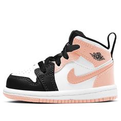 Air Jordan 1 Mid TD Infant/Toddler Shoes Toddler Jordans, Baby Jordan Shoes, Designer Baby Shoes, Baby Jordans, Baby Shopping, Baby Nike, Nike Shoes Girls