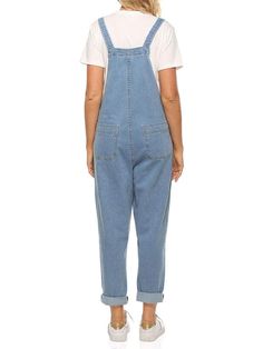 We love the relaxed fit on these Denim Overalls that will be a staple in your wardrobe! Relaxed Fit 58.9% Cotton, 1.3% Spandex, 28.6% Polyester, 11.2% Recycled Fiber Adjustable Overall Straps Distressed Fabrication Two front pouch pocket One chest flap pocket Two pockets at the back Hand Wash Cold. Line Dry The size shown in the size chart is the actual measurement of the overalls. SIZE JEANS WAIST HIP INCH CM INCH CM S 28 30 76 34.5 88 M 29 31.5 80 37 94 L 30 35 90 39 100 XL 31 37 94 42 106 2XL