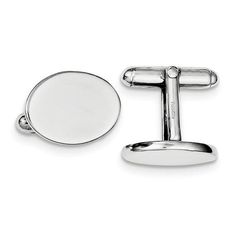 Engravable Sterling Silver Oval Cufflinks Personalized Custom Engraved MonogramMetal: 925 Sterling SilverMeasurement: 13mm (0.51 inch) x 18mm (0.71 inch) Weight: 10.5 grams PERSONALIZE THIS PAIR WITH UP TO 3 CHARACTERS PER LINKINDICATE THE FONT STYLE AND TEXT IN THE MESSAGE BOX AT CHECK OUT OR SEND US A MESSAGE WITH YOUR ENGRAVING DETAILS.ENGRAVING WILL BE DONE ON THIS PAIR OF CUFFLINKS (both links)For example: #38 (Roman Filled)Single Letter Initial to be engraved on this pair of cufflinks: BAL Boys Jewelry, 3 Characters, Single Letter, Font Style, Engraved Items, Personalized Monogram, Cuff Links, Custom Engraving, Personalized Custom