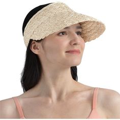 Elevate your sunny day essentials with the Sun Cube Women's Sun Visor Hat, a stylish blend of functionality and fashion. This straw beach hat is not only a chic accessory but also a practical choice with its wide brim offering UV/UPF/SPF 50+ protection. 

- Material: High-quality straw
- Color: Brown & Cream
- Size: Fits most adults, 22-22.8 inches head circumference
- Features: Wide brim (4.5 inch), foldable and packable design, adjustable ponytail hole

Perfect for an array of outdoor activiti Visor Hats For Sunbathing, Adjustable Sun Hat For Sunbathing In Warm Weather, Adjustable Packable Sun Hat For Sunbathing, Lightweight Sun Hat For Warm Weather Sunbathing, Lightweight Summer Visor Hat, Lightweight Spring Bucket Hat, Lightweight Visor Sun Hat For Sunbathing, Adjustable Beige Sun Hat For Sunbathing, Beach Season Visor Hats For Warm Weather