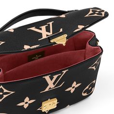 LOUIS VUITTON® - Pochette Métis - Black/beige Louis Vuitton Metis, Pochette Louis Vuitton, Louis Vuitton Pochette Metis, Compact Bag, Top Handbags, College Bags, Elegant Bags, Monogram Pattern, Stylish Top