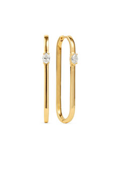 Rumi Solitaire Diamond Long Earring Timeless Diamond Hoop Earrings With Single Diamond, Diamond Hoop Earrings With Single Diamond, Classic Single Diamond Huggie Earrings, Everyday Diamond Solitaire Earrings, Everyday Solitaire Diamond Earrings, Elegant Yellow Gold Hoop Earrings With Diamond, Classic Round Hoop Earrings With Single Diamond, Classic Small Hoop Earrings With Single Diamond, Classic 14k Gold Hoop Earrings With Single Diamond