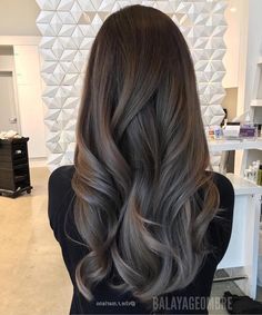 50 Ashy Brown Hair Balayage Looks With A Cool Girl Vibe Ashy Brown Hair Balayage, Cool Tone Brown Hair, Ashy Brown Hair, Honey Highlights, Hair Color Asian, Ash Hair, Chocolate Brown Hair Color