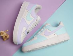 Blue Purple Air Force 1 Custom Shoes Customizable Shoe Colors-1 Purple Air Force 1, Blue Purple, Blue And Purple