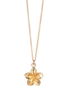 Melia Charm Necklace Delicate Petal-shaped Gold Jewelry, Lilly Flower, Preppy Jewelry, Necklace Layering, List Ideas, Flower Pendant Necklace, Summer Necklace, Buy Buy, Gold Flower