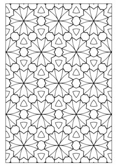 a black and white geometric design