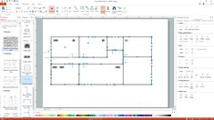 the floor plan is shown in microsoft office