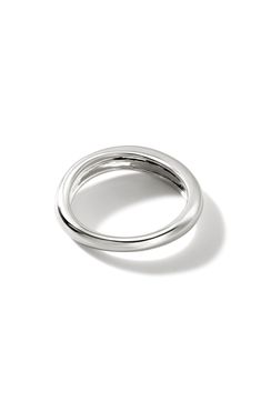 A mirror-shine finish completes this sleek, minimalist ring band cast in timeless sterling silver. Sterling silver Imported Modern Signet Ring With Round Band For Formal Occasions, Timeless Wide Band Ring In White Gold, Modern Dome Ring With Open Band For Formal Occasions, Timeless White Gold Thick Band Ring, Timeless White Gold Wide Band Ring, Classic Polished Signet Ring With Open Band, Classic Signet Ring With Polished Finish And Open Band, Classic Open Band Signet Ring With Polished Finish, Modern White Gold Dome Ring With Open Band