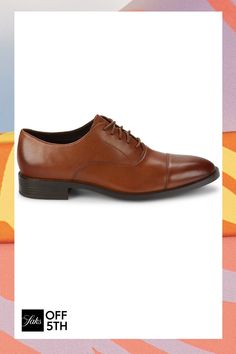 Leather Upper Almond Cap Toe Lace-Up Vamp Lining: Leather & Textile Synthetic Sole Imported. Shoes - M Core Shoes > Saks Off 5th. Cole Haan. Color: British Tan. Size: 8. Leather Cap Toe Oxfords For Fall, Spring Cap Toe Oxfords With Branded Insole, Fall Cap Toe Leather Shoes For Workwear, Fall Cap Toe Leather Work Shoes, Fall Workwear Cap Toe Leather Shoes, Brown Cap Toe Oxfords For Spring, Classic Synthetic Oxfords For Fall, Spring Brown Cap Toe Oxfords, Synthetic Oxfords For Business In Fall