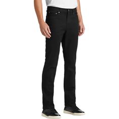 Men's Microbrushed Modern Fit Luxe Power Stretch Twill Pants, Black, Size 32 X 32 98% Cotton 2% Elastane Zip Fly Classic Five-Pocket Style Tonal Stitching Premium Sateen With Microbrushed Surface Modern Fit Black Straight Pants With Five Pockets, Classic Black Straight Bottoms, Black Slim Fit Bottoms With Straight Hem, Black Straight Fit Pants With Five Pockets, Classic Black Straight Pants, Black Straight Fit Bottoms With Five Pockets, Black Bottoms With Five Pockets And Straight Fit, Black Straight Fit Pants With Standard Cut Leg, Black Straight Fit Pants