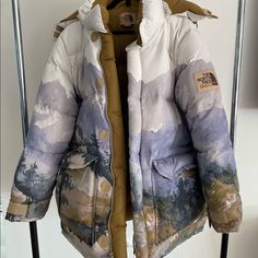 Men’s Gucci North Face Jacket Gucci Outerwear With Pockets For Streetwear, Gucci Hooded Winter Outerwear, Gucci Winter Outerwear With Pockets, Gucci Hooded Outerwear For Streetwear, Gucci Hooded Outerwear For Fall, Gucci White Winter Outerwear, White Gucci Outerwear For Winter, Designer Gucci Hooded Outerwear, Gucci Fall Streetwear Outerwear