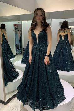 Professional Dress, A Line Evening Dress, Sequin Evening Dresses, Long Prom Dresses, Custom Size Dresses, Prom Dresses Online, Green Sequins, Professional Dresses, Evening Party Dress