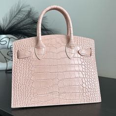 Teddy Blake Bag 9’ Original Price $425 Brand New Pink Croc Selling, Dust Bag, Tags, Extra Stripes Included Luxury Handheld Shoulder Bag With Dust Bag, Designer Top Handle Bag For Everyday Luxury, Designer Everyday Luxury Top Handle Bags, Light Luxury Everyday Rectangular Bag, Designer Everyday Luxury Bag With Handles, High-end Pink Satchel, High-end Pink Handheld Bag, Luxury Pouch Satchel With Handles, Luxury Handheld Bags With Detachable Strap