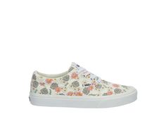 Vans Doheny Womens Sneaker Stay cool and casual in the Doheny womens Sneaker , inspired by the Vans Authentic. Featuring a breathable canvas upper , this lace-up Shoe has a cool floral design. A vulcanized midsole & signature waffle outsole cushion each step, offering elevated traction as well as style. Canvas/suede upper Lace-up closure Floral printVulcanized midsoleWaffle Rubber outsole Casual Lace-up Sneakers With Floral Print, Casual Floral Print Lace-up Sneakers, Spring Cotton Lace-up Sneakers, Vans Textile Sneakers For Spring, Vans Sneakers With Laces For Spring, Vans Sneakers For Spring, Vans Floral Print Sneakers For Summer, Vans Floral Print Summer Sneakers, Summer Cotton Sneakers With Laces