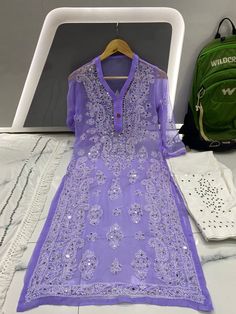 Kurtis Aesthetic, Net Kurti Designs, Net Kurti, Transparent Embroidery, Embroidery Kurta, Set Kurti, Sharara Designs, Embroidered Dresses