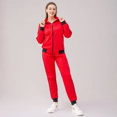 Upgrade your leisure wardrobe with our Women’s Classic Jogger Tracksuit. Crafted from high-quality materials, this plain Jogging Set offers both style and comfort. The perfect Lounge Outfit for any activity, it features a classic jogger design and comes in a variety of colors. Elevate your workout routine with this must-have set. About this item1.Full zip up track jacket with 2 zippered side pockets2.Trimmed jogger pants tracksuits with 2 zippered side pockets3.Plain 2-piece matching track jacke Matching Tracksuit, Matching Sweats, Sweat Jacket, Navy Outfit, Sweatpants Outfit, Lounge Outfit, Jogging Suit, Fleece Sweatpants, Sweat Pants