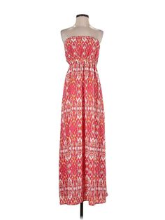 Joie Casual Dress Size: Small Red Dresses - used. 100% SILK, Maxi, Halter, Print, Long, Strapless | Joie Casual Dress: Red Print Dresses - Size Small Red Paisley Print Maxi Dress For Summer, Red Flowy Printed Maxi Dress, Strapless Red Maxi Dress For Vacation, Summer Pink Paisley Print Maxi Dress, Pink Paisley Print Maxi Dress For Summer, Sleeveless Patterned Maxi Dress With Paisley Print, Sleeveless Patterned Paisley Print Maxi Dress, Pink Paisley Maxi Dress For Summer, Casual Red Printed Maxi Dress