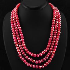 BRILLIANT ELEGANT 1118.00 CTS NATURAL RICH RED RUBY ROUND BEADS NECKLACE - (DG) | eBay Red Faceted Round Necklaces, Red Faceted Round Necklace, Faceted Ruby Round Bead Necklaces, Round Ruby Necklaces With Faceted Beads, Ruby Necklaces With Round Faceted Beads, Round Ruby Beaded Necklace With Polished Beads, Round Ruby Necklace With Faceted Beads, Single Strand Ruby Bead Necklace, Formal Ruby Necklaces With Round Beads