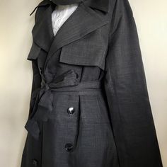 Black Friday Drop Not Your Typical Trench She Has Movement And Spunk To Keep You Professional And Classy. Tailored Waist, Sleek Fit. *Charcoal Grey Leather Shirt Dress, Pink Trench Coat, Gray Coat, Belted Trench Coat, Leather Shirt, Anime Cosplay, Wren, Trench Coats, Black Faux Leather